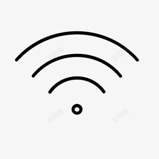 wifiwifi连接wifi强度图标svg_新图网 https://ixintu.com wifi wifi强度 wifi连接 无线 无线互联网