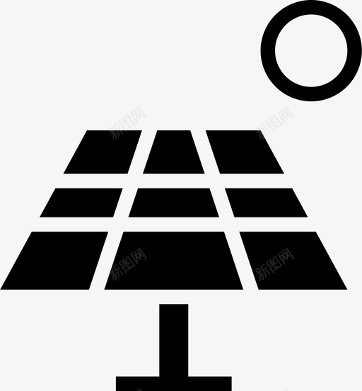 太阳能板能源环境图标svg_新图网 https://ixintu.com 回收 太阳能 太阳能板 建筑和场所 环境 电力 能源