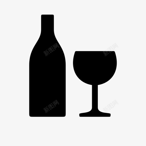 饮料瓶子杯子图标svg_新图网 https://ixintu.com 厨房 杯子 玻璃 瓶子 饮料