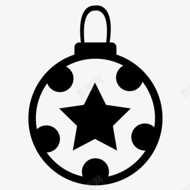 圣诞饰品饰品星星图标图标