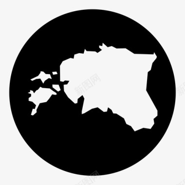 爱沙尼亚国家欧洲图标图标