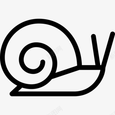 蜗牛动物宠物店图标图标
