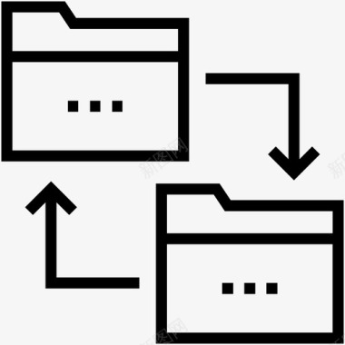 共享文件夹归档文件文件夹图标图标