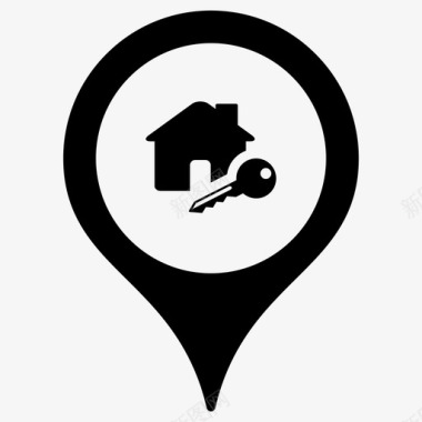 房子房子出租地图标记图标