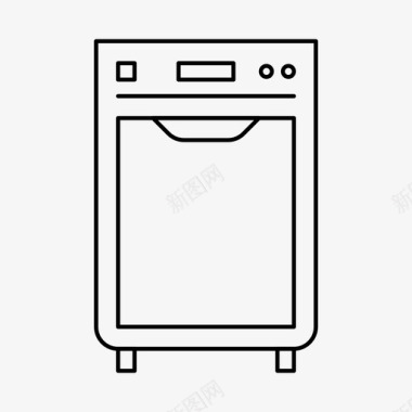 洗碗机家用厨房图标图标