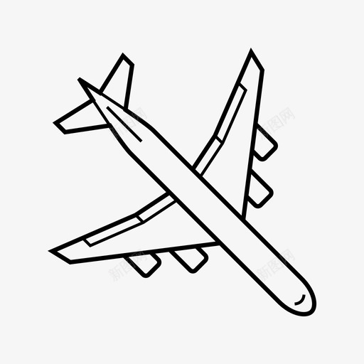 客机飞机喷气式飞机图标svg_新图网 https://ixintu.com 乘客 喷气式飞机 客机 机场 运输机 飞机 飞机旅行