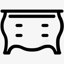 衣服柜梳妆台卧室办公桌图标高清图片