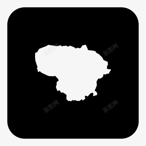 立陶宛国家位置图标svg_新图网 https://ixintu.com 世界地图广场 位置 国家 地图 立陶宛