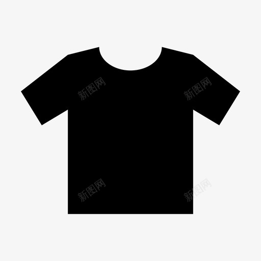 衬衫时装T恤图标svg_新图网 https://ixintu.com T恤 时装 衣服 衬衫