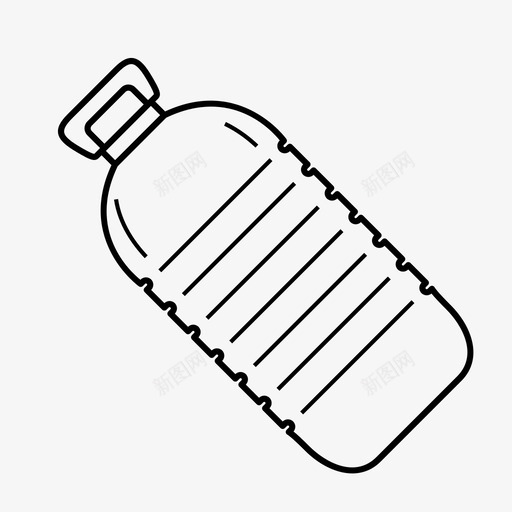 水壶瓶子一次性图标svg_新图网 https://ixintu.com 一次性 塑料 水壶 水容器 液体 瓶子