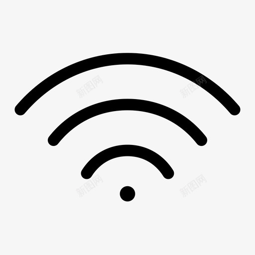 wificonnectconnection图标svg_新图网 https://ixintu.com connect connection glyph internet wifi wifi信号 无线