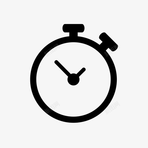 秒表模拟时钟时间图标svg_新图网 https://ixintu.com 时间 模拟时钟 秒表 计时器