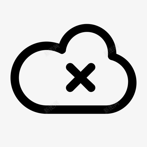 从云中移除数据删除图标svg_新图网 https://ixintu.com 从云中移除 删除 数据 文件 编码