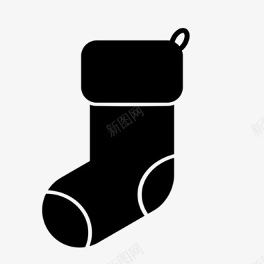 袜子圣诞节礼物图标图标