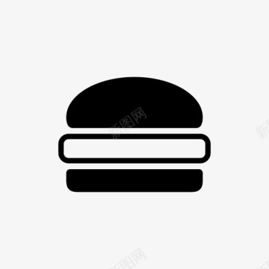 汉堡美式食物面包图标图标