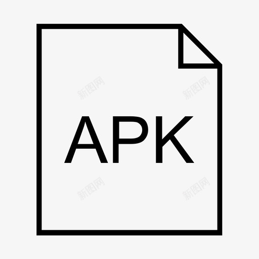 apk文件扩展名apk文件类型图标svg_新图网 https://ixintu.com apk文件扩展名 apk文件类型