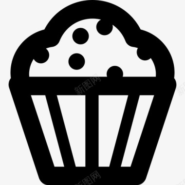 纸杯蛋糕甜点食物食物和饮料图标图标