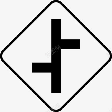 道路标志转弯图标图标