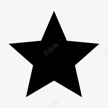 星星像五边形图标图标