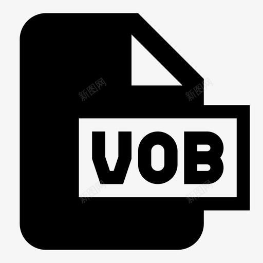 vob文件文件扩展名文件类型图标svg_新图网 https://ixintu.com vob文件 文件扩展名 文件类型 视频文件