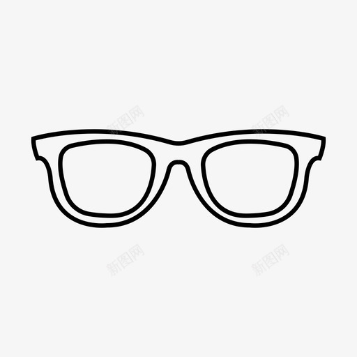 眼镜侦探书呆子图标svg_新图网 https://ixintu.com 书呆子 侦探 眼镜