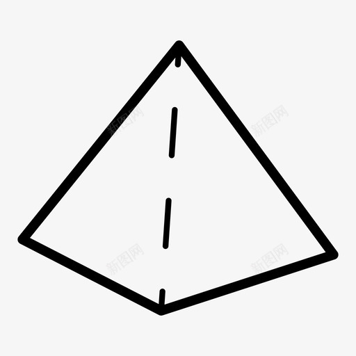 棱锥体三维形状几何体图标svg_新图网 https://ixintu.com 三维形状 三角形 几何体 棱锥体