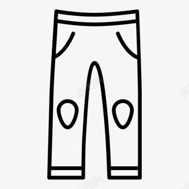 摩托车裤子裤子身体安全图标图标