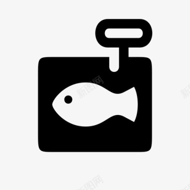 鱼罐头凤尾鱼腌制图标图标