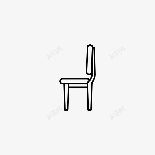 椅子餐椅办公椅图标svg_新图网 https://ixintu.com 办公椅 复古 学校椅 斯堪的纳维亚 椅子 终极复古家具系列 餐椅