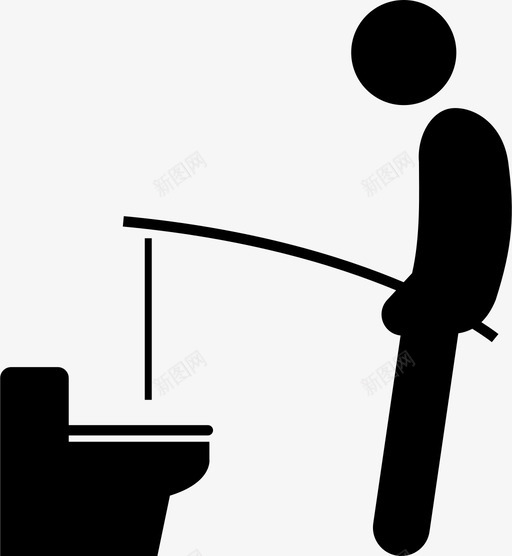 厕所钓鱼有趣男人图标svg_新图网 https://ixintu.com 厕所标志 厕所钓鱼 有趣 男人 笨蛋