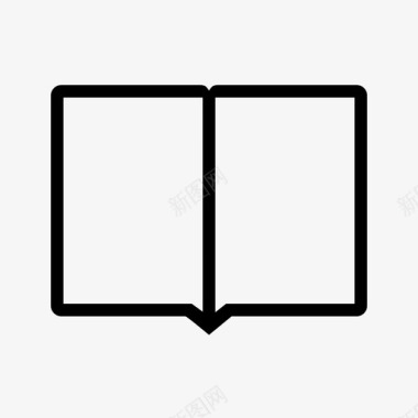 书籍双页信息图标图标