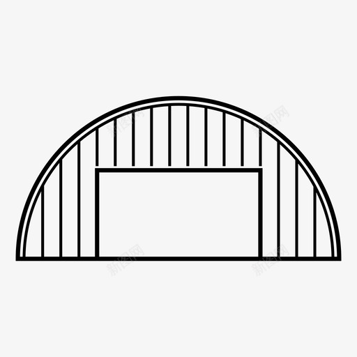 飞机库飞机机场图标svg_新图网 https://ixintu.com 机场 维修 金属结构 飞机 飞机库 飞机旅行