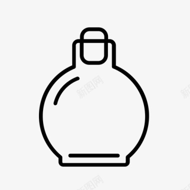 药水药瓶玻璃瓶图标图标