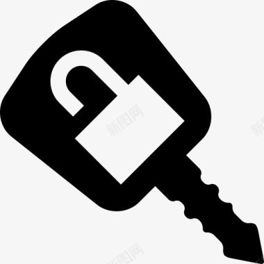 汽车报警钥匙安全装置钥匙和锁图标图标