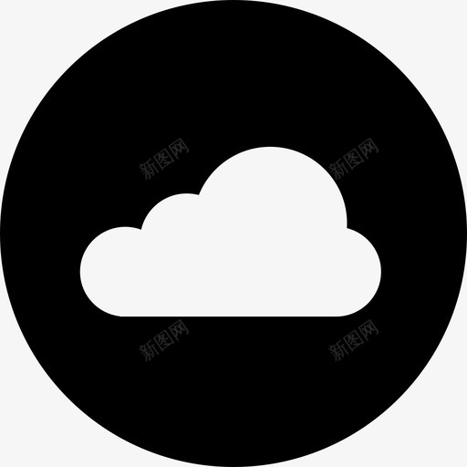 云在线雨图标svg_新图网 https://ixintu.com 云 在线 天气 存储 雨