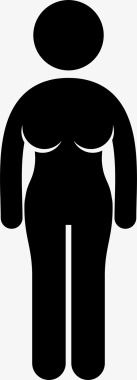 正常女性身体普通女性图标图标