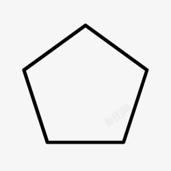 5边形五边形几何形状5边形图标高清图片