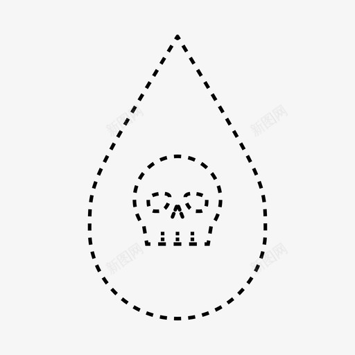 头骨滴毒药水图标svg_新图网 https://ixintu.com 头骨滴 毒药 水 水滴