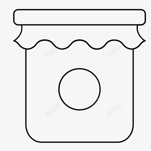 果酱罐果冻果酱图标svg_新图网 https://ixintu.com 果冻 果酱 果酱罐