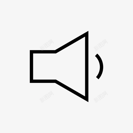 降低音量降低扬声器音量界面图标svg_新图网 https://ixintu.com 界面设计 降低扬声器音量 降低音量