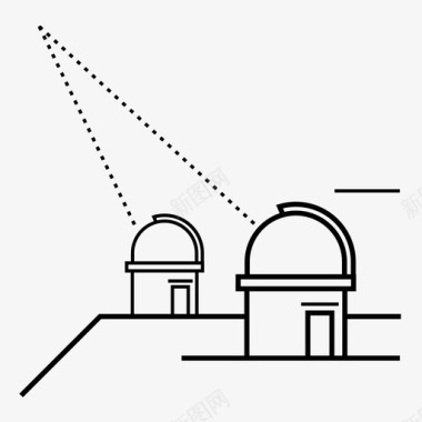 望远镜星系观测图标图标