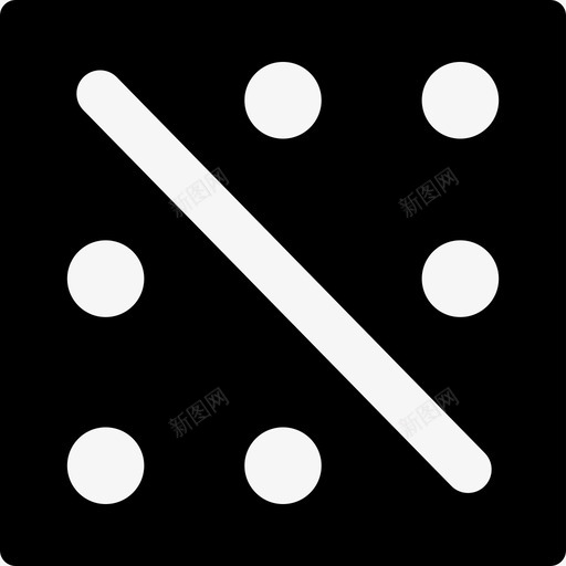 带对角线和点的正方形界面仪表板图标svg_新图网 https://ixintu.com 仪表板 带对角线和点的正方形 界面
