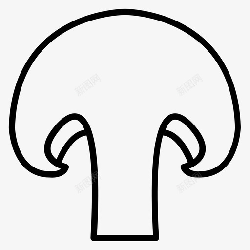 蘑菇片菜园蔬菜图标svg_新图网 https://ixintu.com 维生素 美味蔬菜 菜园 蔬菜 蘑菇片