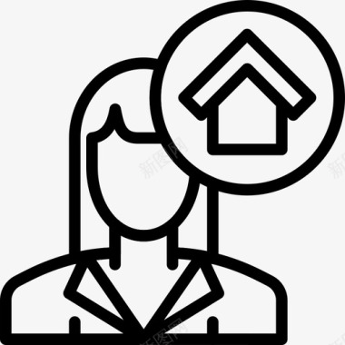 销售代理房地产物业图标图标