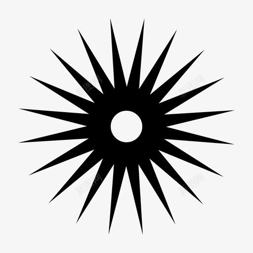 晴天夏天阳光图标svg_新图网 https://ixintu.com 夏天 天气 晴天 阳光 预报