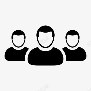 管理客户团队图标图标