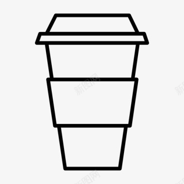咖啡杯纸杯外卖图标图标