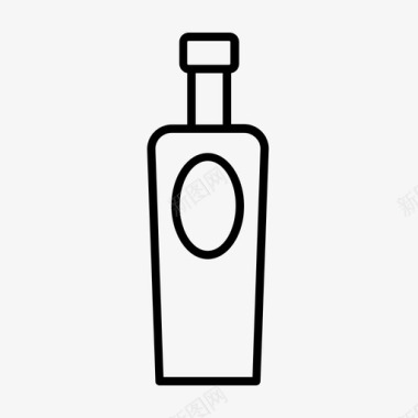 酒精瓶龙舌兰酒瓶子图标图标