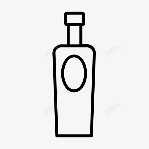 酒精瓶龙舌兰酒瓶子图标svg_新图网 https://ixintu.com 瓶子 酒精瓶 龙舌兰酒