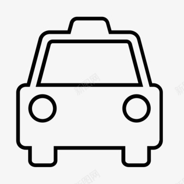 出租车汽车优步图标图标